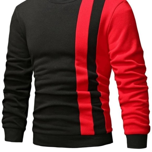 Black And Red Mens Sweatshirt - Picture 2 of 6